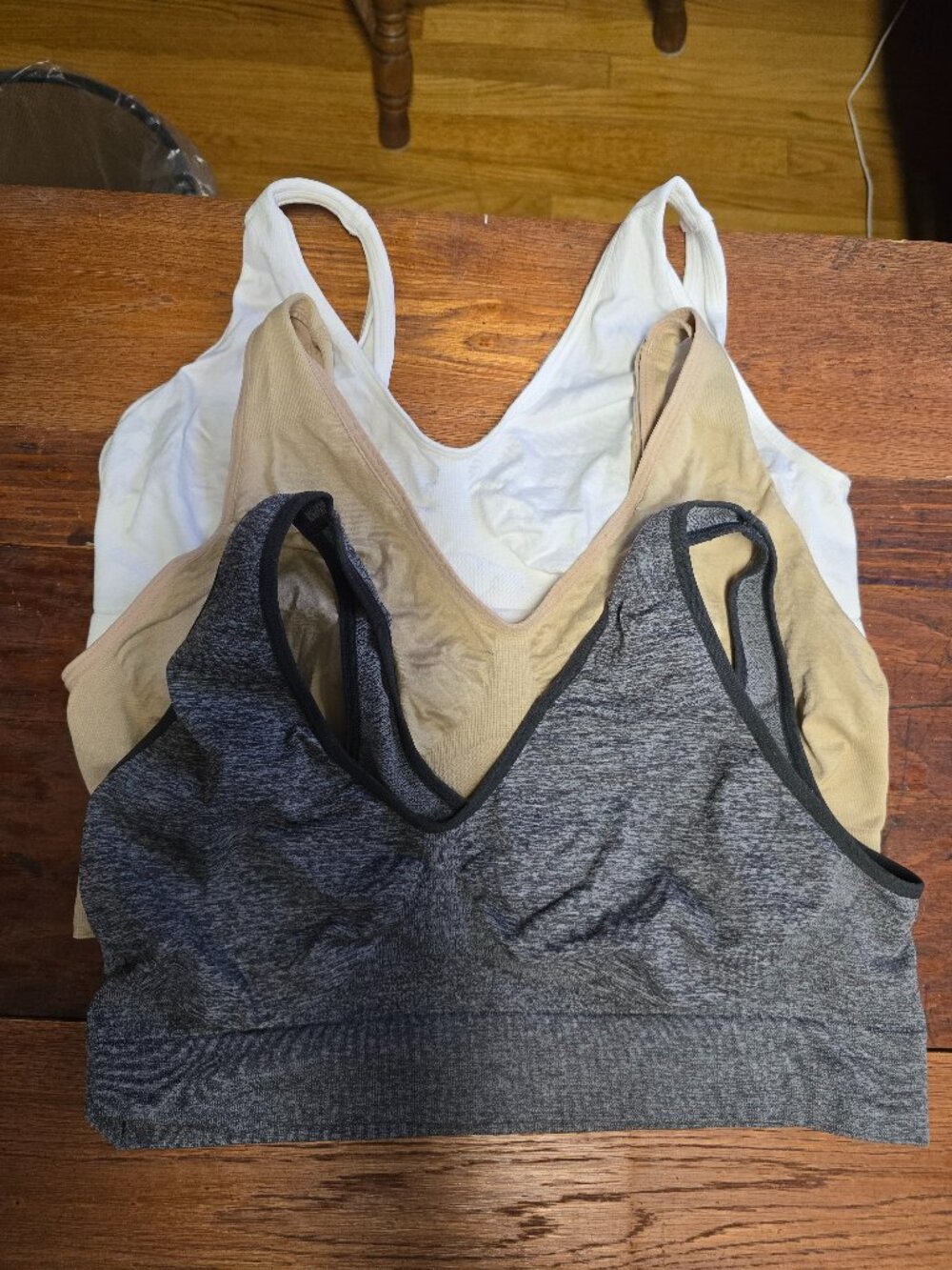 Lot of three Hanes Comfort Bralettes 3XL